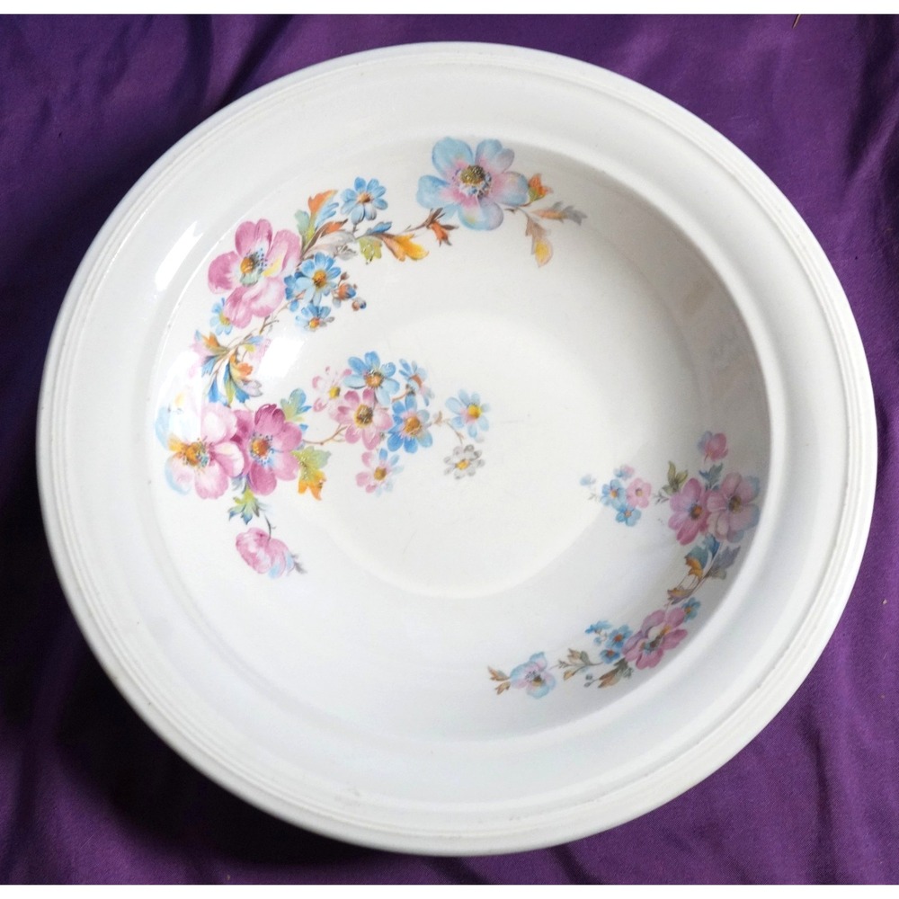 1960s Edwin Knowles Serving Bowl 10" Blossom Time